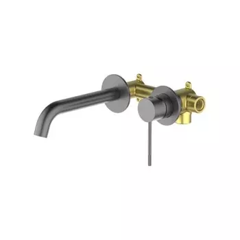 Смеситель для раковины встроенный Timo Saona черное золото (2372/18SM)