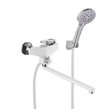 Смеситель для ванны и душа FASHUN хром/белый (A2281-8)