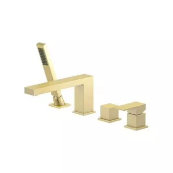 Смеситель для ванны с душем, врезной Timo Selene 2130/17Y золото матовое