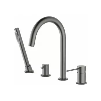 Смеситель для ванны с душем, врезной Timo Saona черное золото (2320/18Y)