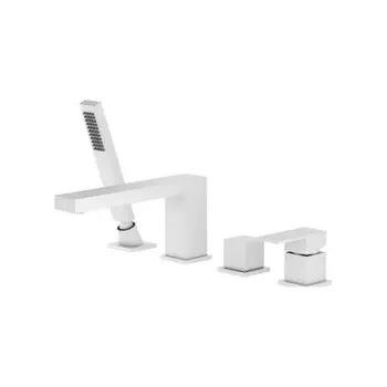 Смеситель для ванны с душем, врезной Timo Selene белый матовый (2130/16Y)