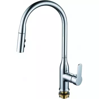 Смеситель одноручный для кухни с поворотным изливом и вытяжной лейкой RUSH Tenerife (TE2835-24)