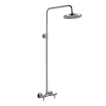 Смеситель Rossinka Q lля душа с регулируемой высотой штанги и лейкой Тропический дождь (Q02-44)