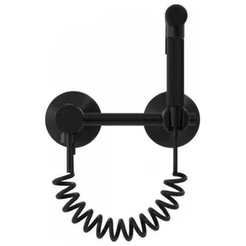 Смеситель с гигиеническим душем Teymi Martta, черный матовый T10269