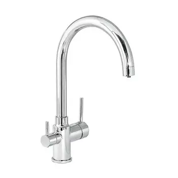 Смеситель Славен для кухни с высоким изливом, с подключением фильтра, хром Город (СЛ-ОД-Д79)