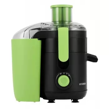 Соковыжималка центробежная Hyundai HY-JE1625 черный/зеленый