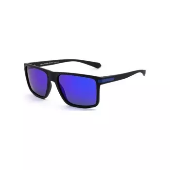 Солнцезащитные очки мужские Calando PL552 C2 Matte Black/Blue REVO (2000000039572)