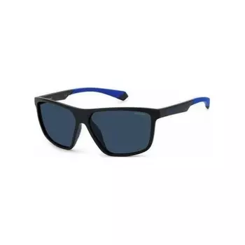 Солнцезащитные очки мужские Polaroid PLD 7044/S Matte Black/Blue (2051240VK60C3)