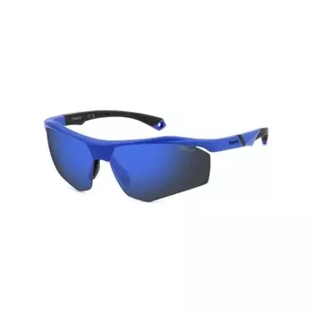 Солнцезащитные очки мужские Polaroid PLD 7055/S MTT Blue (207374FLL68QG)