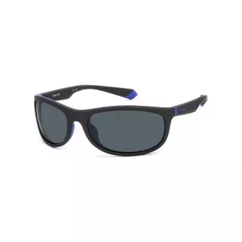 Солнцезащитные очки унисекс Polaroid PLD 2154/S Matte Black/Blue (2067020VK64C3)