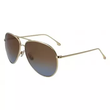 Солнцезащитные очки VICTORIA BECKHAM VB203S GOLD/BRICK-BLUE (2423076213721)