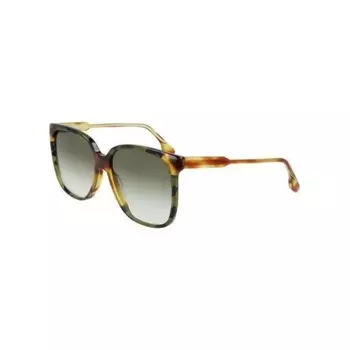 Солнцезащитные очки VICTORIA BECKHAM VB610SCB BLONDE HAVANA/GREEN HA (2449335916225)