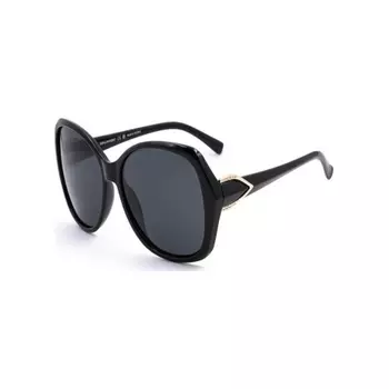 Солнцезащитные очки женские Calando PL596 C1 Shining Black/Smoke (2000000040622)