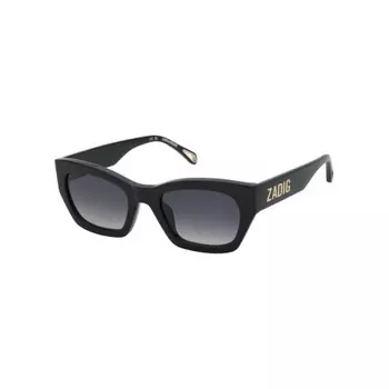 Солнцезащитные очки женские Zadig&Voltaire SZV371 Shiny Black (2SZV371520700)