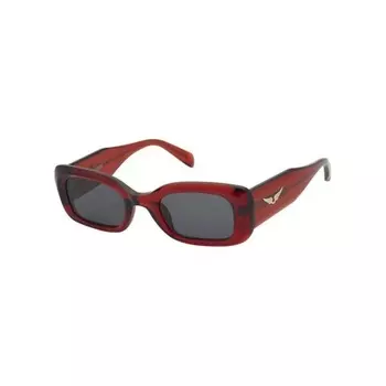 Солнцезащитные очки женские Zadig&Voltaire SZV372 Transp.Red (2SZV372490AGN)