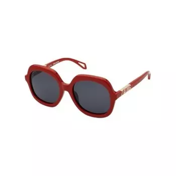 Солнцезащитные очки женские Zadig&Voltaire SZV404 Shiny Full Red (2SZV4045606XX)