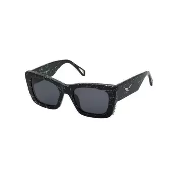 Солнцезащитные очки женские Zadig&Voltaire SZV411V Marbled Black (2ZV411V510869)