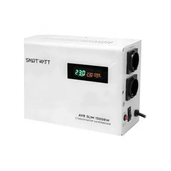 Стабилизатор напряжения Smartwatt AVR Slim 1500RW 1500ВА белый