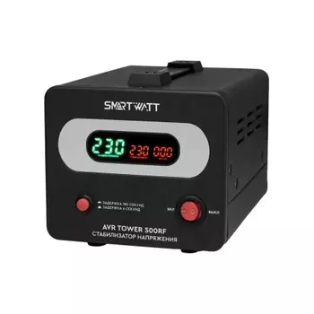 Стабилизатор напряжения Smartwatt AVR Tower 500RF 500ВА черный