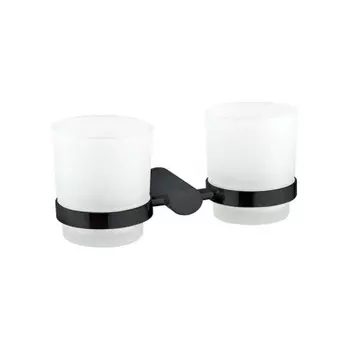 Стакан для ванной комнаты двойной Haiba черный (HB8408-7)