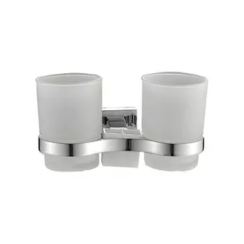 Стакан для ванной комнаты двойной Haiba хром (HB8608)