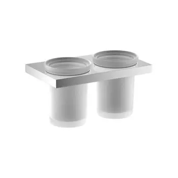 Стакан для зубных щеток двойной Timo Petruma хром (15234/00)