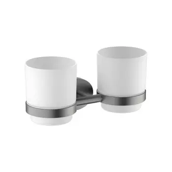 Стакан для зубных щеток двойной Timo Saona черное золото (13034/18)