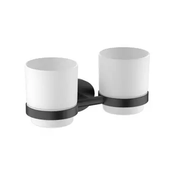 Стакан для зубных щеток двойной Timo Saona черный (13034/03)