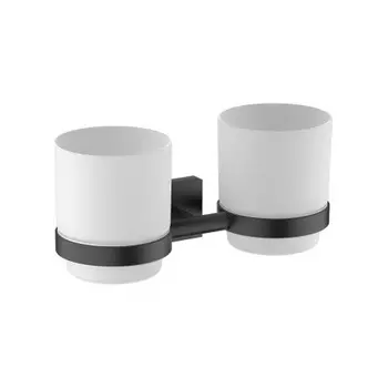 Стакан для зубных щеток двойной Timo Selene черный (12034/03)