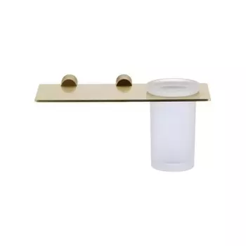 Стакан стеклянный с настенным держателем Savol (S-002158C)