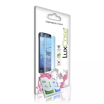 Стекло гибридное 3D LuxCase для Xiaomi 12 Pro, Черная рамка, Прозрачное, Front, 0,15 мм 83271