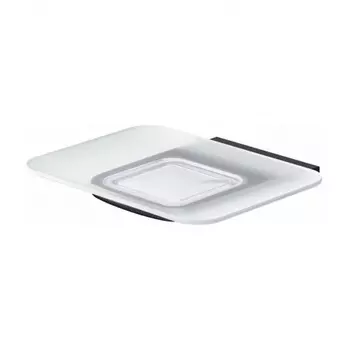 Стеклянная мыльница с настенным держателем AM.PM Inspire 2.0 A50A34222 черная