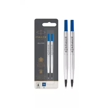 Стержень роллер Parker Quink RB Z01 (CW1950327) M 0.7мм синие чернила блистер (2шт)