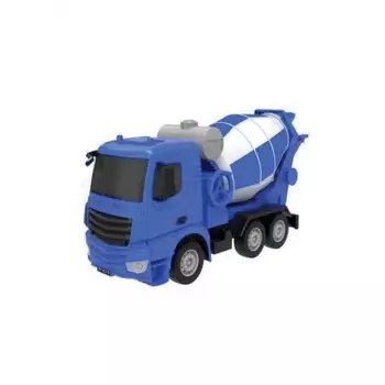 Строительная машинка Бетономешалка 1:26 инерционная в короб.E278-003