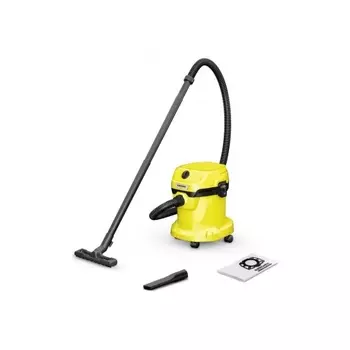 Строительный пылесос Karcher WD 2 V-15/4/18 1000Вт (уборка: сухая/влажная) желтый