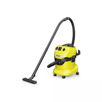 Строительный пылесос Karcher WD 4 P V-20/5/22 1000Вт (уборка: сухая/сбор воды/выдув) желтый