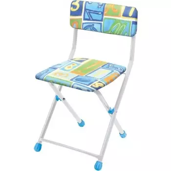 Стул детский складной "Умница"( сиденье и спинка мягкие ) СТУ-1/5 с алфавитом