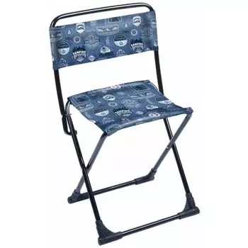Стул походный складной со спинкой "Ника" ПС3/Д джинс