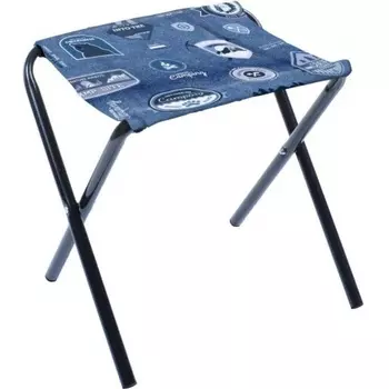 Стул склад.Дачный на 4-х опорах (труба d16) джинс , ДС/Д