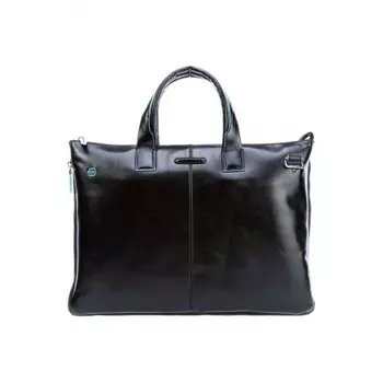 Сумка для ноутбука Piquadro Blue Square, черный натур.кожа CA4021B2/N