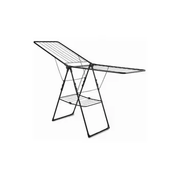 Сушилка д/белья напол. мет. с/кр двухуровн. "Ника" черный 21м СБ8П/Ч