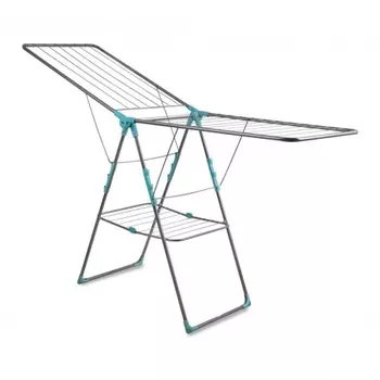 Сушилка для белья напол. мет. с/кр двухуровн. "Ника" матовый серый 21м СБ8П/МС