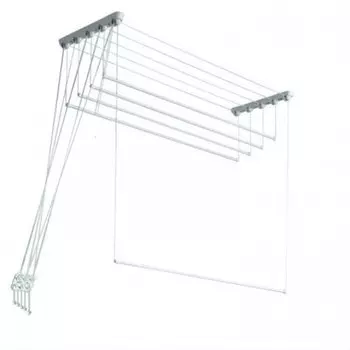 Сушилка для белья потолочная ЛИАНА 2,4м, 5 стержней