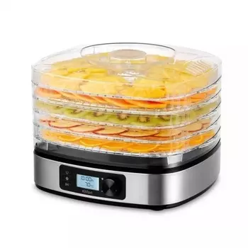 Сушилка для овощей и фруктов Kitfort КТ-1943 5под. 380Вт серебристый