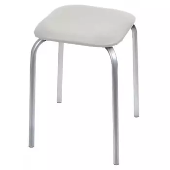 Табурет "Классика 3" квадр. 4 ножки 32х32 см ТК03 светло-серый