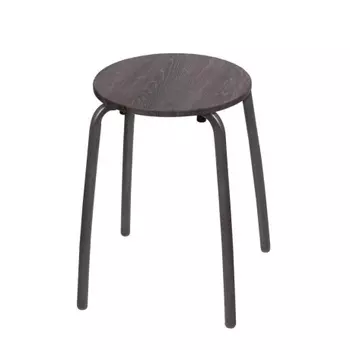 Табурет "Комфорт 1" ламинир. кругл. 4 ножки диам. 32 см ТКМ1/ДШ дуб шале