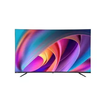 Телевизор LED Hyundai 55" H-LED55BU7100 WebOS Frameless Metal серый/серый 4K Ultra HD 60Hz MEMC DVB-T DVB-T2 DVB-C DVB-S DVB-S2 USB WiFi Smart TV
