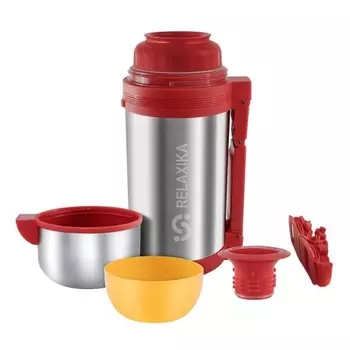 Термос универсальный (для еды и напитков) Relaxika 201 (1,2 литра), стальной