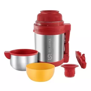 Термос универсальный (для еды и напитков) Relaxika 201 (0,8 литра), стальной