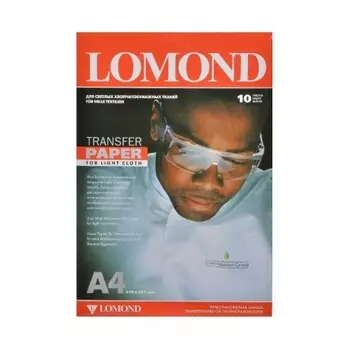 Термотрансфер Lomond 0808411 A4/140г/м2/10л./белый для струйной печати